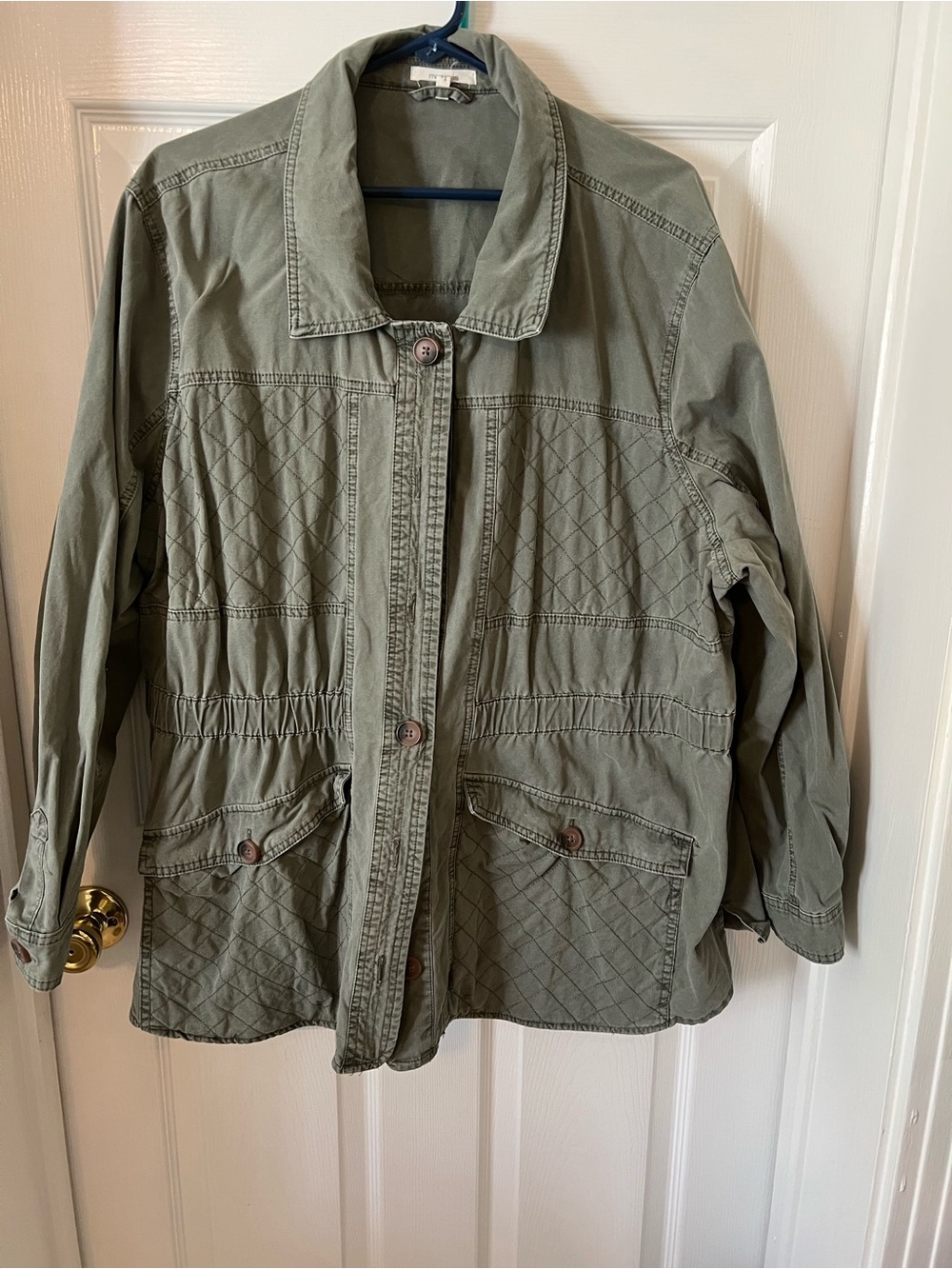 Maurices Olive Green Quilted Utility Jacket
